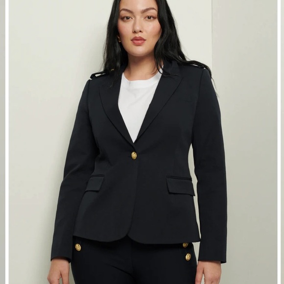 NEW DEREK LAM Arthur Single Breasted Jacket - Midnight Size: 6 - Picture 2 of 9